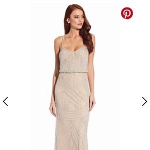 Adrianna Papell beaded gown